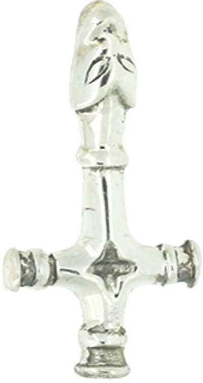 Zilveren Omgekeerd Kruis Hanger - PZ0191
