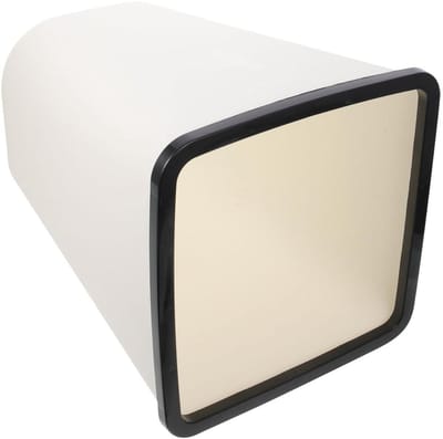 Vierkante Prullenbak - Afvalcontainer Papierbak - Kantoor Opbergen - Lichtgewicht Gemakkelijk - 30x24cm - Wit