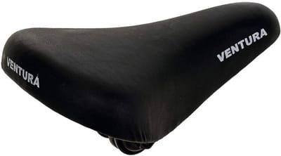 Kinderzadel voor 12" en 16" fietsen - Zwart, met Klem, 210 x 138 mm