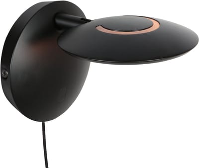 Steinhauer Exclusive - wandlamp - Zenith2 - zwart - kunststof metaal - Ø 15cm - LED - 4396ZW