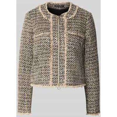 Regular fit blazer in rotanlook, model 'NOI'