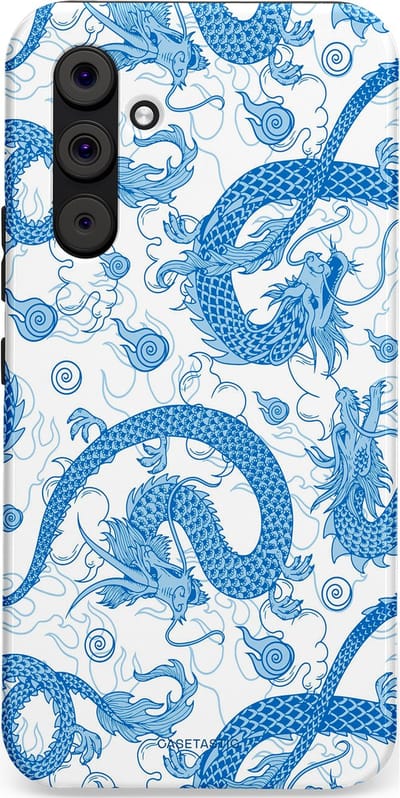 Casetastic Hoesje Geschikt voor Samsung A54 (5G) - Stijlvolle Beschermende Duo-layer Case - Drakengloed