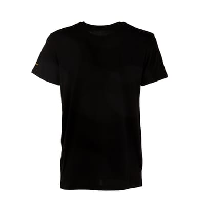 Heren T-shirt met korte mouwen en effen crewneck met print