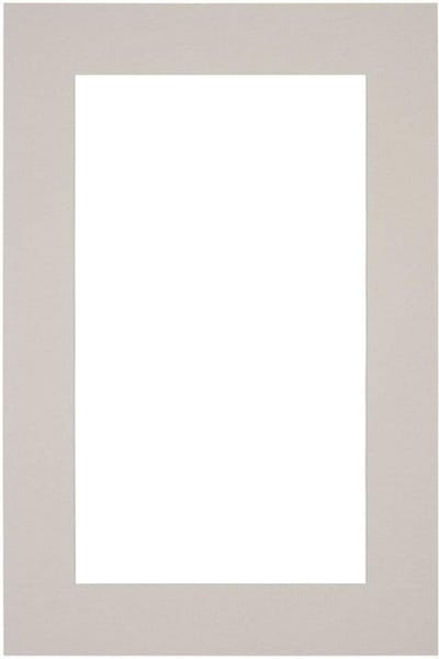 Passe-Partout Fotomaat 20x35 cm - Lijstmaat 30x45 cm - Grijs Graniet - Museumkarton - Fotolijst niet inbegrepen