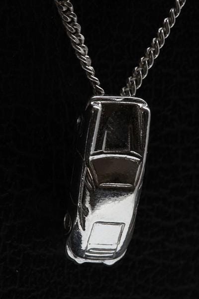 Zilveren Porsche ketting hanger