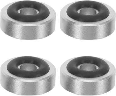 Luidspreker Isolatievoeten - Anti-Vibratie Pads - Audio Stabiliseren - Schokabsorberend Rubber - 20 x 20 x 9 mm - Zilver