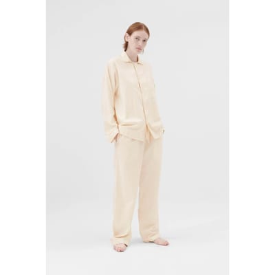 Tekla Unisex Flannel, Pyjamas Pants Moondust Maat: XXS | Nachtmode Outlet | Unisex | Beige