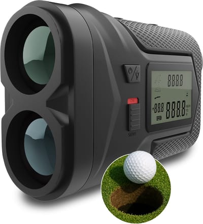 Afstandsmeter voor golf met Hellingsfuntie & Vlagvergrendeling van WanderS – 1097M Laser Afstandsmeter met 6X Vergroting, Toernooimodus, Zijdisplay, USB-C Oplaadbaar – Golf Accessoire & Cadeau