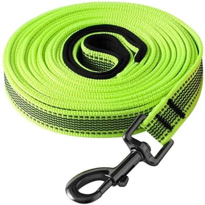 1,2/3/5/10/15M Hondentuig Lange Reflecterende Voor Kleine Middelgrote Grote Honden Antislip Huisdier Trainingslijn Touw Accessoires (Green,1.2m)