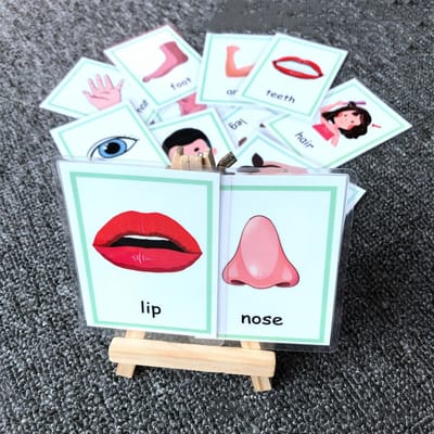 12 STUKS Kinderen Engels Leren Woordkaarten Kleur Flash Speelgoed voor Kinderen Kleurherkenning Geheugen Educatie Montessori