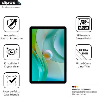 dipos – 2x Beschermfolie geschikt voor SPC Gravity 10.1 | Krasbestendige & heldere Screenprotector Ultra-Thin