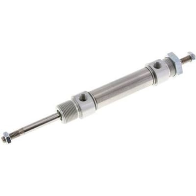 ISO 6432 Ronde Dubbelwerkende Cilinder 20-40mm - Magnetisch - Buitendraad - Dubbele Zuigerstang