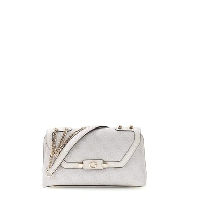 GUESS schoudertas handtas Lindsey Convertible Xbody Flap Bone Logo crème