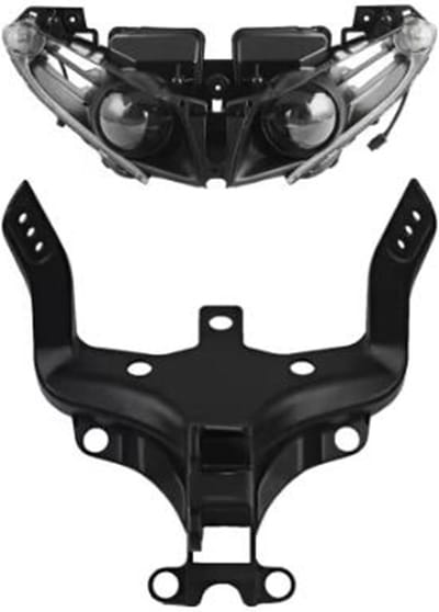 Motorfiets Koplampbeugel - Kuipsteun Beugel - Motor Rijden - Verbetert Stabiliteit - 12V 55W - Transparant