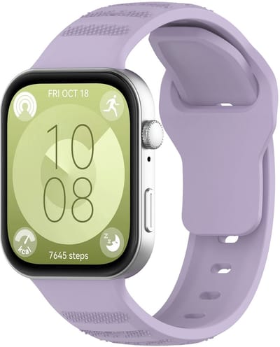By Qubix - Siliconen Outdoor band - Lila - geschikt voor Huawei Watch Fit 5 / 4 / 3