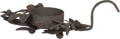 Clayre & Eef Theelichthouder 13x9x3 cm Bruin IJzer