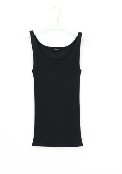 Oroblu Perfect Line Rib - Tank Top - Kleur Zwart - Maat M