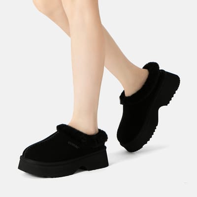 EVER AU Australia Vrouwen Savanna Enkellaars Chunky Platform Schapenvachtlaarzen