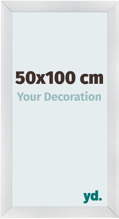 Your Decoration - Fotolijst 50x100 cm - MDF - Zilver Mat - Pisa