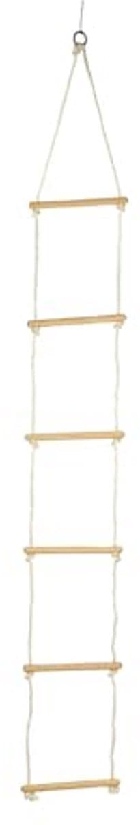 Knitting Ladder with 6 Wooden Bars - Climbing Toy for Kids Indoor and Outdoor