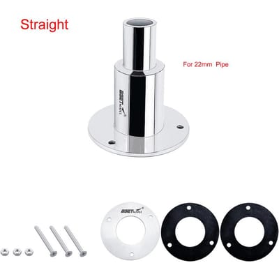 316 Roestvrij Staal Doorvoer Uitlaat Huid 24mm Buis Pijp Sokkel Hardware voor Dieselkachels Straight 22mm white