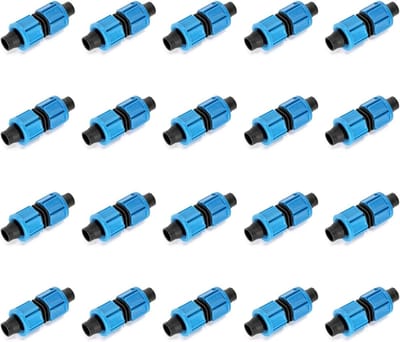 20 Stuks Drip Tape Connectoren voor 16mm Drip Irrigatie, Geschikt voor Tuin, Kassen en Landbouwtoepassingen
