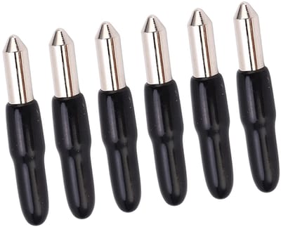 Dailygoods- Plottermes 10 Stuks - Hoge Hardheid - Gelegeerd Staal - 60° Snijhoek - Vervangingsbladen - Opbergdoos - Snijmes