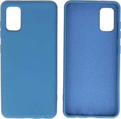 Hoesje Geschikt voor Samsung Galaxy A41 - Fashion Telefoonhoesje Backcover - Siliconen Hoesje - Navy