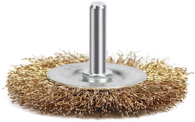 Set van 10 Draadborstels voor het Reinigen van Roest, Verwijderen van Verf en Houtbewerking - 40mm Wielborstel met Boorbevestiging