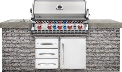 Prestige Pro 665 RVS inbouw incl. draaispit barbecue Napoleon Grills