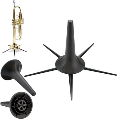 Draagbare en Opvouwbare Trompetstand met 5 Poten - Verstelbare en Afneembare Trompetaccessoires voor Muzikanten