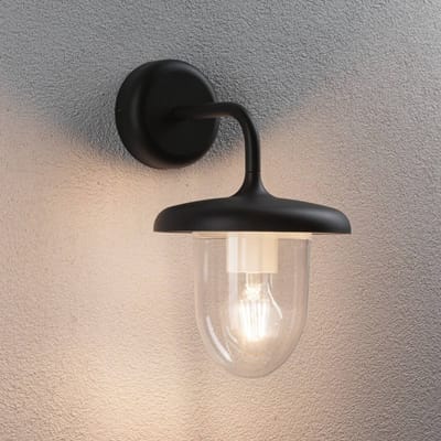 Wandarmaturen voor buiten Vintario zeewater bestendig IP44 rond 180x305 mm max. 20W 230V Antraciet Aluminium, Kunststof