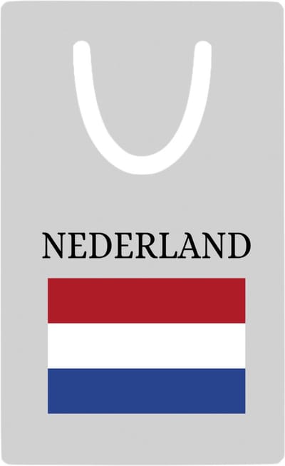 Hacebo® - Nederland metalen boekenlegger - Amsterdam - toeristen Nederlanders - Rood wit blauw - Holland - cadeau - kado Bladwijzer boekenleggers - 7.6 cm x 5cm