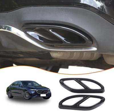 Roestvrijstalen Uitlaatpijp en Deksel voor Mercedes Benz A/B/C/E/CLA/CLS/GLC/GLE/GLS - Duurzaam, Stijlvol en Geluidsdempend
