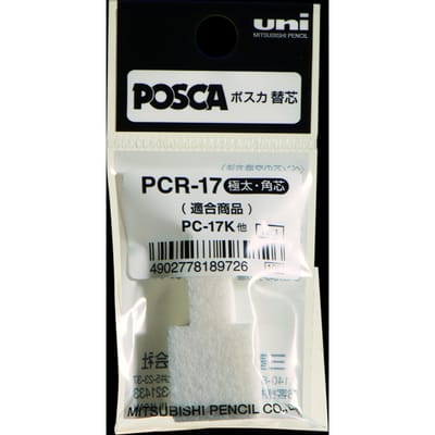 Reservepunt Uni POSCA PC17K extra breed rechthoek 3 stuks