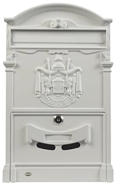 Outdoor Letterbox in Klassieke Stijl voor Huizen en Tuinen - Aluminium, 40.5 x 25.5 x 8.5 cm