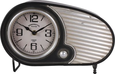 Countryfield Klok Retro mtl L8.5B28H18.5CM zwart