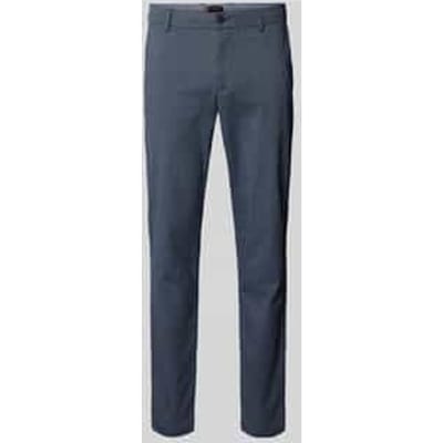 Slim fit stoffen broek met achterzakken model 'Brody'