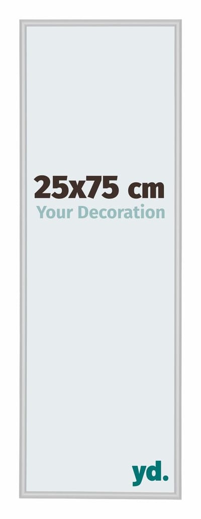 Your Decoration - Fotolijst 25x75 cm - Aluminium - Zilver Mat - Miami