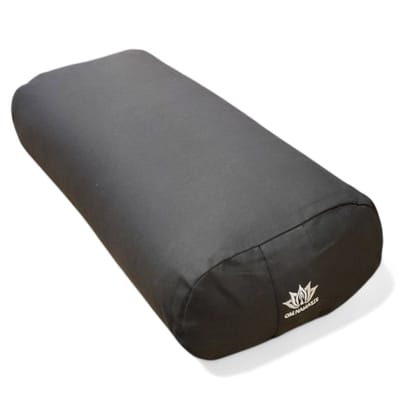 YogaStyles Design Bolster - Ovaal Zwart