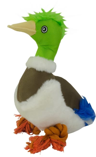 Wild Life Collection Dog – Hondenspeelgoed – Hondenspeeltje met Piep - Hondenknuffel - Eend