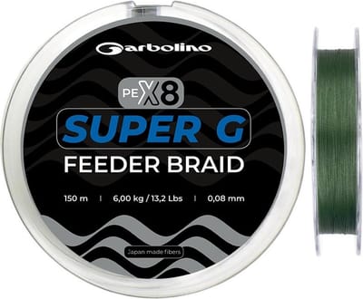 Garbolino Super G Feeder Braid (150m) - Maat : 0.08mm