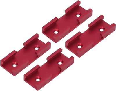 Cross Slide T-Rail, 4 Stuks Aluminium T-Rail Verbindingselementen voor DIY Projecten, Creatief en Duurzaam