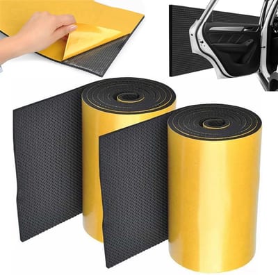 2 Schuimrubberen beschermstrips - Beschermstrip voor garagewand - Beschermstrip voor garagedeurrand - Beschermstrip voor autodeurrand - Anti-botsingsstrip van spons - 2000*200*6,5 mm - Volumegewicht ca. 1300 g