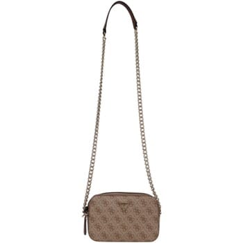 GUESS Schoudertas Noelle II Crossbody Camera Bag Latte Logo / Brown Lichtbruin