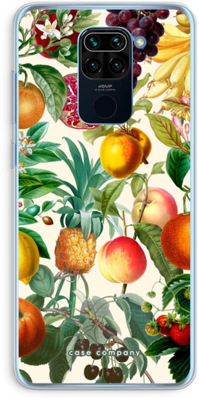 Case Company® - Hoesje geschikt voor Xiaomi Redmi Note 9 hoesje - Classic Flora - Soft Cover Telefoonhoesje - Bescherming aan alle Kanten en Schermrand
