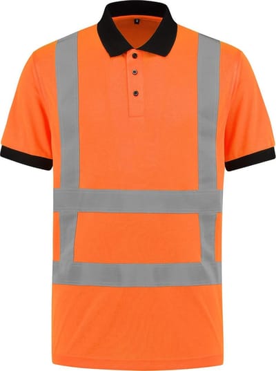 EM Traffic Poloshirt High Visibility RWS Fluor Oranje - Maat XS
