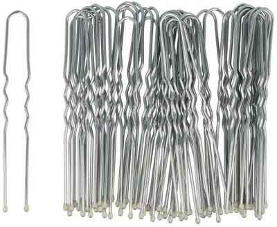 Haarsoires Styling Tool - Haardotspelden 6cm – Metalen Haarpinnen – Zilver – Set van 40 - Knotspelden voor Opsteekkapsels & Knot - Opsteekspelden - Sierpinnen voor Opsteekkapsels - Hair Pins