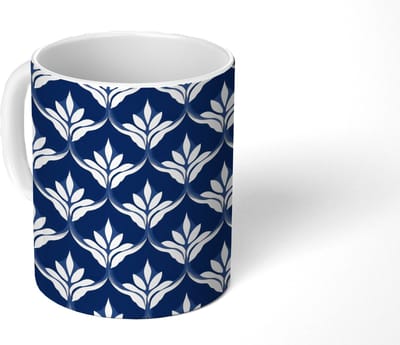 Mok - Koffiemok - Modern - Ontwerp - Blauw - Mokken - 350 ML - Beker - Koffiemokken - Theemok