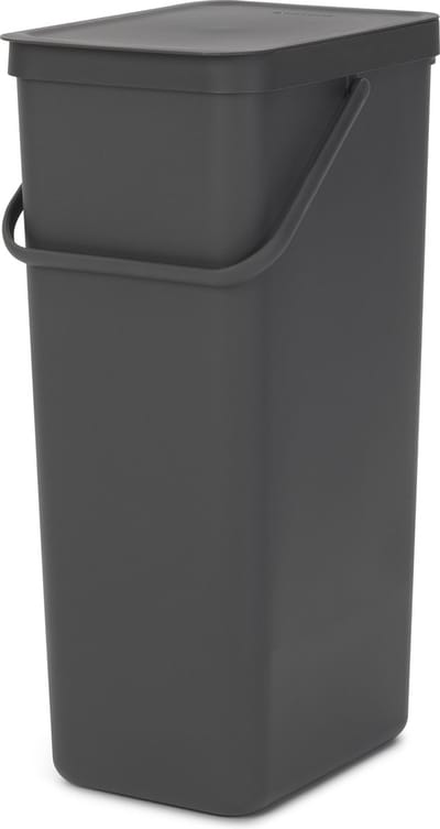 Brabantia Sort & Go Prullenbak - 40 liter - Dark Grey